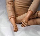 French Boudoir Doll, Composition Head Silk Body