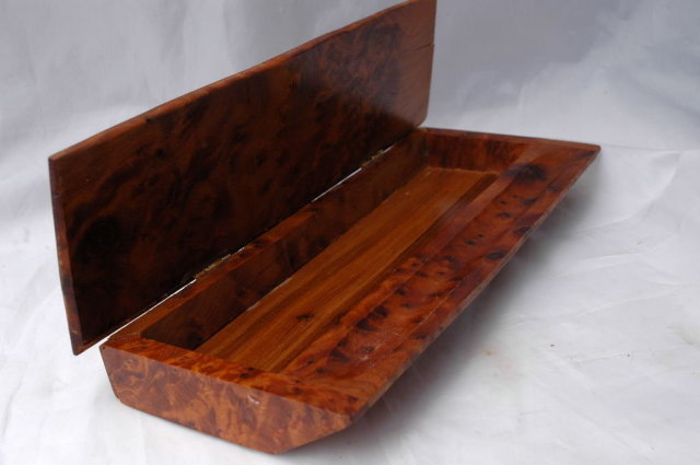 Thuyawood Burl Pen or Pencil box desk accessory **PRICE REDUCED!** .