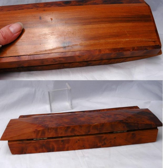 Thuyawood Burl Pen or Pencil box desk accessory **PRICE REDUCED!** .