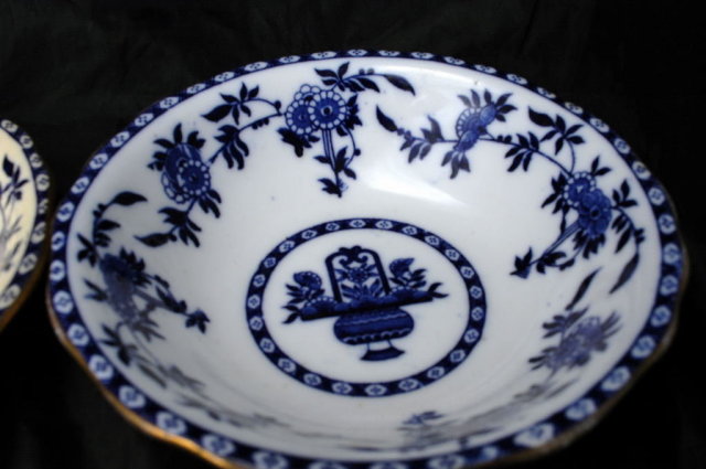 2 Vintage Mintons Delft Porcelain Mac Dougall Southwick Co. Soup /Salad Bowls sold at MacDougall Southwick Seattle **PRICE REDUCED!**