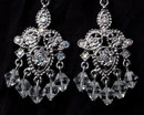 Crystal Chandelier & AB Rhinestone Silver Earrings **PRICE REDUCED!**