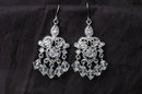 Crystal Chandelier & AB Rhinestone Silver Earrings **PRICE REDUCED!**