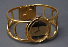 Vintage Gold Bracelet Wrist Watch, Verde' 17 Jewels