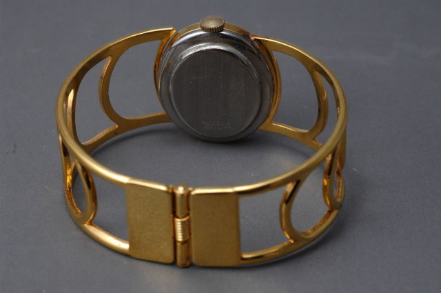 Vintage Gold Bracelet Wrist Watch, Verde' 17 Jewels
