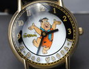 Fred Flintstone Watch by Waltham Animated / Works great with black leather band.