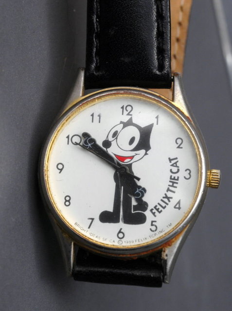 Felix The Cat Wrist Watch by Bright Ideas of SF CA 1889