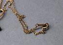 Vintage Simmons Green Stone Pendant Necklace