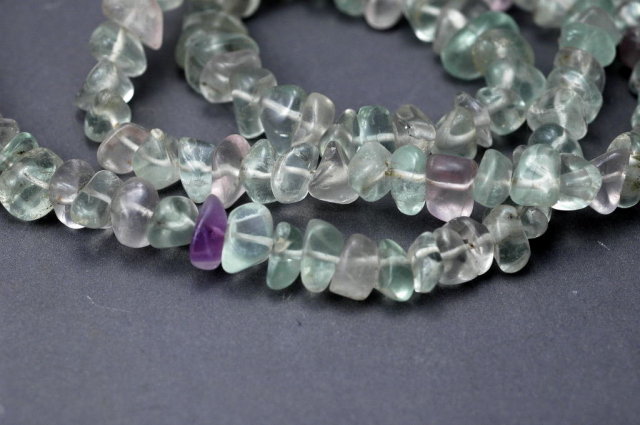 Natural Fluorite Nuggets Necklace 24