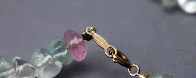 Natural Fluorite Nuggets Necklace 24