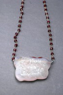 Sterling & Amethyst Druzy Pendant Necklace