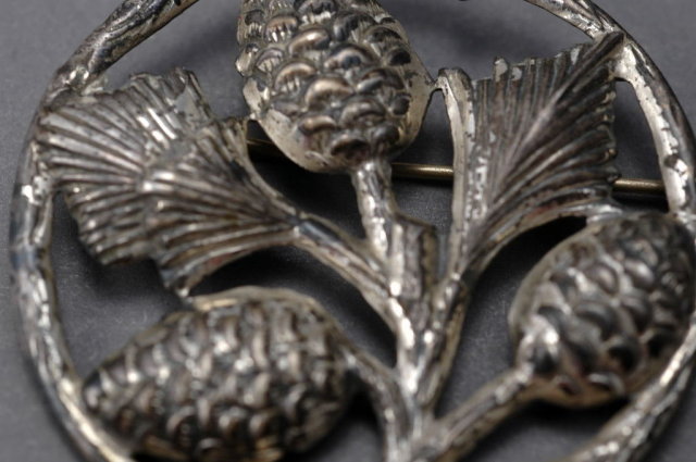 Sterling Silver Danecraft Pine Cone Brooch Pin