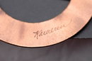 Signed Enamel on Copper Belt Buckle / Sash Buckle Hand crafted