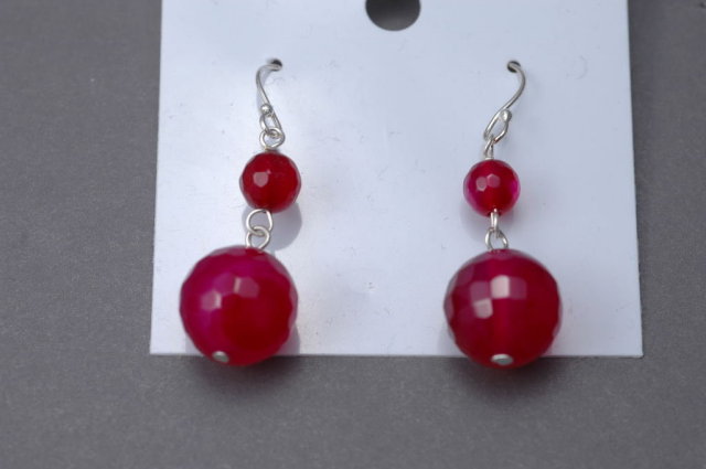 Rubellite, Red, Tourmaline & Sterling Silver Earrings ** PRICE REDUCED!**