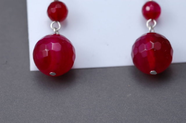 Rubellite, Red, Tourmaline & Sterling Silver Earrings ** PRICE REDUCED!**