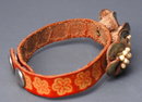 Boho Hippie Leather Flowers Bracelet Hand Crafted