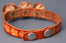 Boho Hippie Leather Flowers Bracelet Hand Crafted