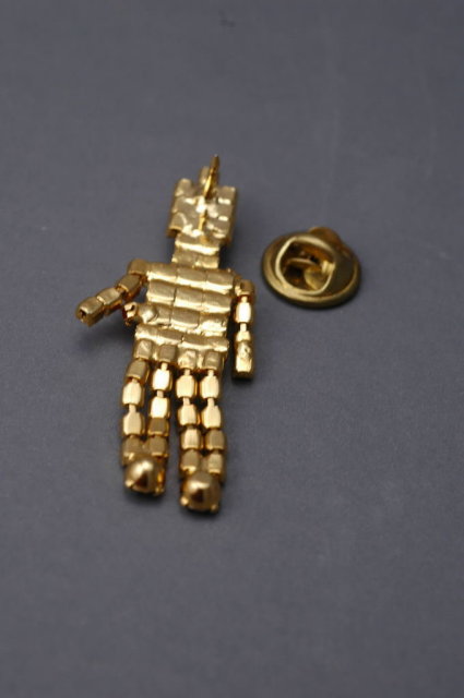 Rhinestone Colorful RED WHITE AND BLUE Toy Soldier Nut Cracker Lapel Pin