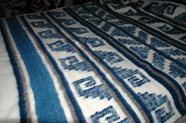 Hand Made Woven 100% Wool Blanket Momostenango, Guatemala 86