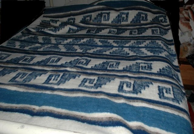 Hand Made Woven 100% Wool Blanket Momostenango, Guatemala 86