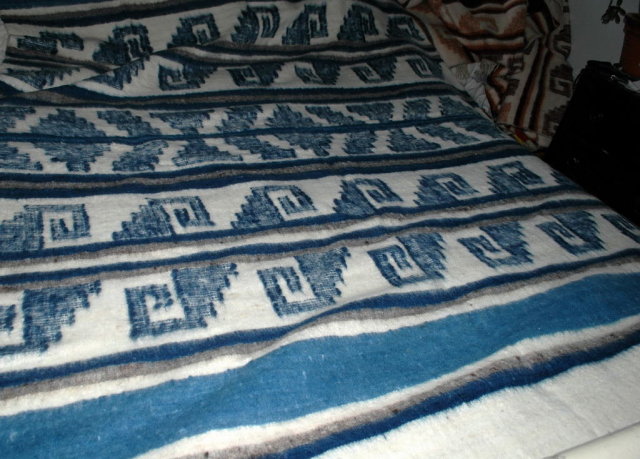 Hand Made Woven 100% Wool Blanket Momostenango, Guatemala 86