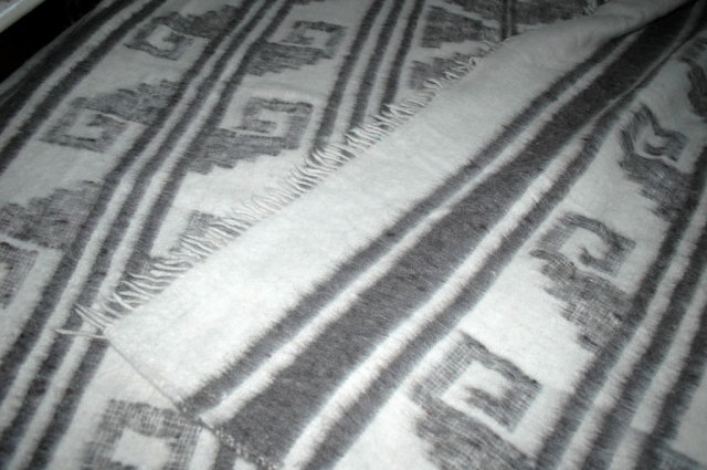 Hand Made Woven 100% Wool Blanket Momostenango, Guatemala 84
