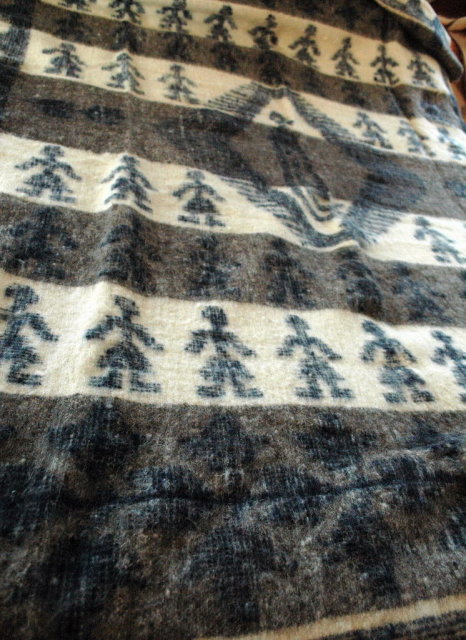 Hand Made Woven 100% Wool Blanket Momostenango, Guatemala 84