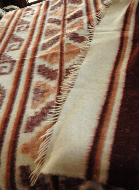 Hand Made Woven 100% Wool Blanket Momostenango, Guatemala 86