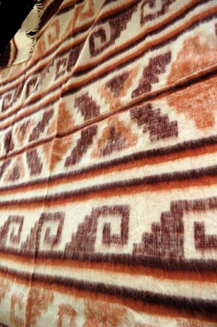 Hand Made Woven 100% Wool Blanket Momostenango, Guatemala 86