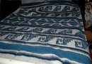 Hand Made Woven 100% Wool Blanket Momostenango, Guatemala 86