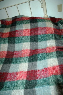 100% Mohair Hudson Bay Company of Scotland Stadium Blanket, Lap Throw, Vintage Plaid