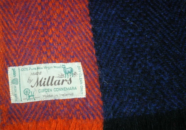 100% Irish Wool Millars Blanket Clifden Connemara 87