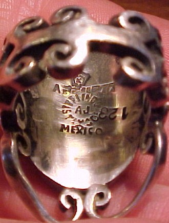 Arte en Plata Old Taxco Silver & Tiger eye Ring