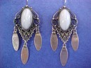 Pearly Blue Lace Agate Cabochon & Sliver