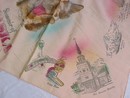 Alaska Husky Souvenir Scarf Vintage *Tinted*