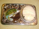 Fish Belt Buckle Enamel Large Mouth Bass