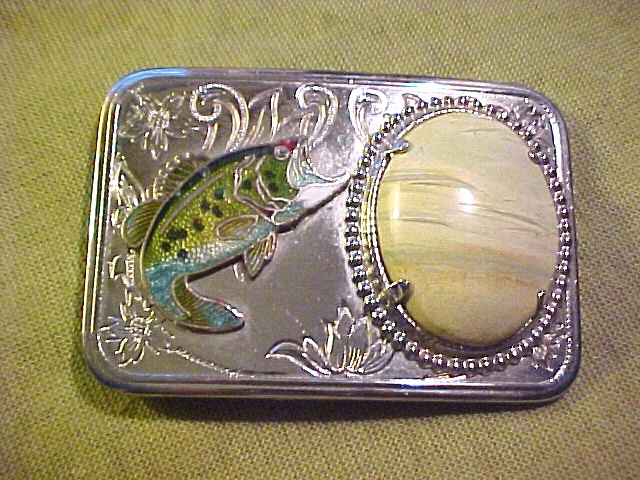 Fish Belt Buckle Enamel Large Mouth Bass