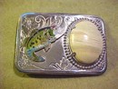 Fish Belt Buckle Enamel Large Mouth Bass
