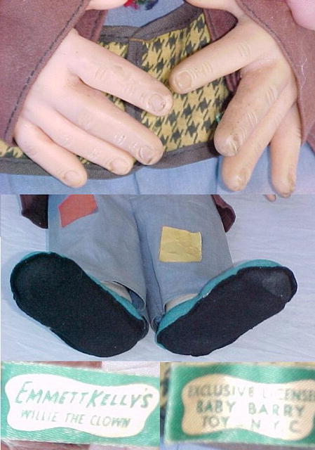 Vintage Emmett Kelly's Willie the Clown Doll