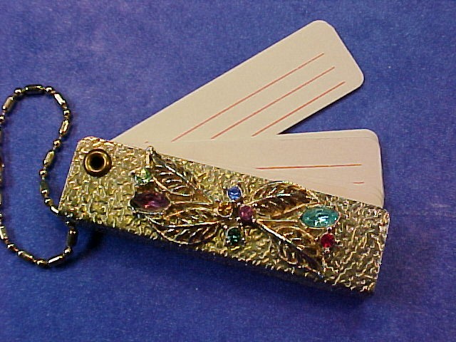 Jeweled Key Chain address book. Rare & Unsusual **Price Reduced**