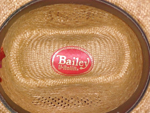 Bailey U-Rollit Real Straw Cowboy Hat