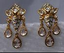 CRYSTAL DANGLE DROP FLEUR DE LIS AUTHENTIC SWAROVSKI JEWELLER'S COLLECTION