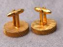 FINE CUFF LINKS WITH RED IRIDESCENT ENAMELING WITH MOORISH DESIGN