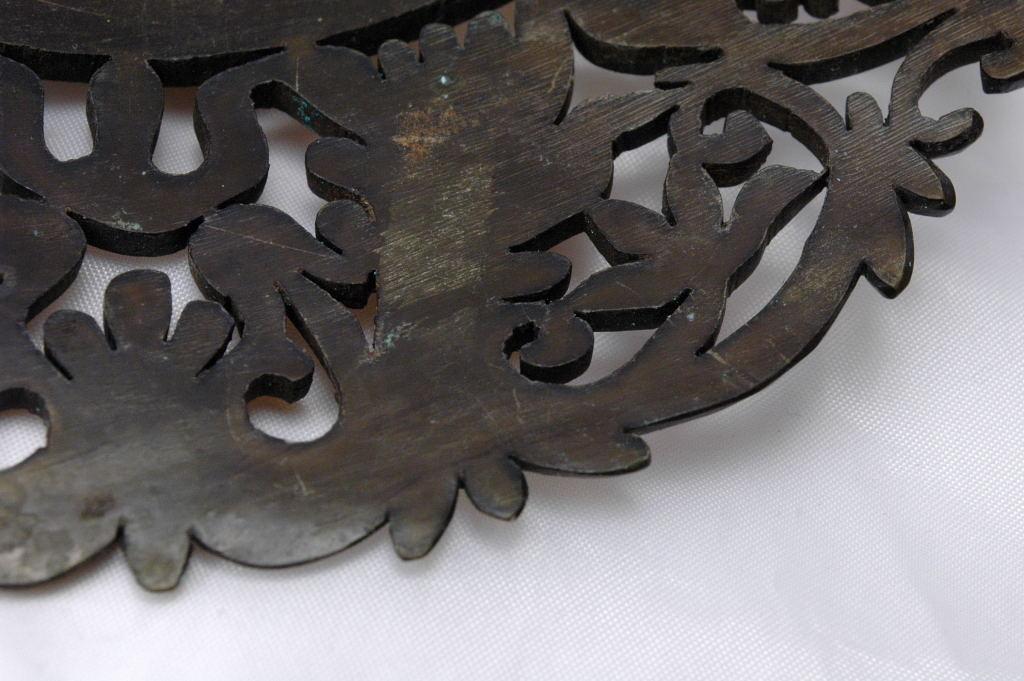 Authentic Antique Large Mantilla Hair Comb, Hand Carved Tortoise Shell -