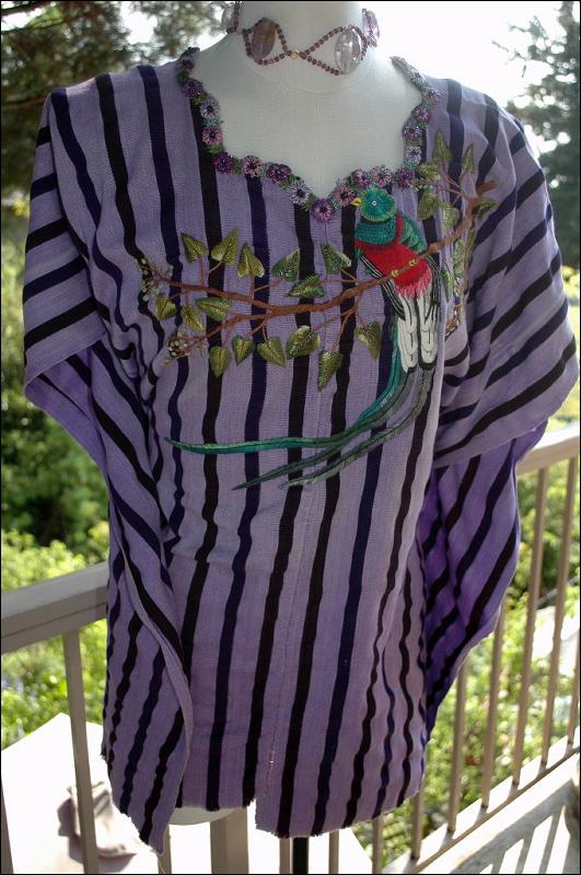 Hand Embroidered Woven Huipil Santiago Atitlán in Guatemala. **PRICE REDUCTION**!