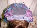 Velvet Flower & Feather Half Hat *PRICE REDUCTION!*