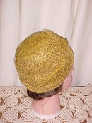 Gold Metallic Turban Style Hat Dana Original *PRICE REDUCTION!*