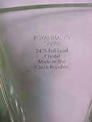 Czechoslovakian Royal Limited Crystal Vase