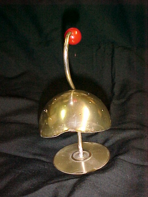 Napier Hors d'oeuvre PICK HOLDER Silver Swan & Red BAKELITE *PRICE REDUCTION!*