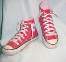 Red Chuck Taylor Hi Top Converse Shoes 5