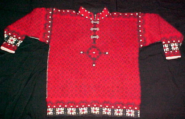 Exclusive Dale of Norway Red Sweater Pewter Clasps